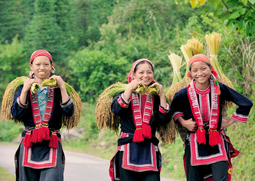 Minority Girls in Traditional Dress